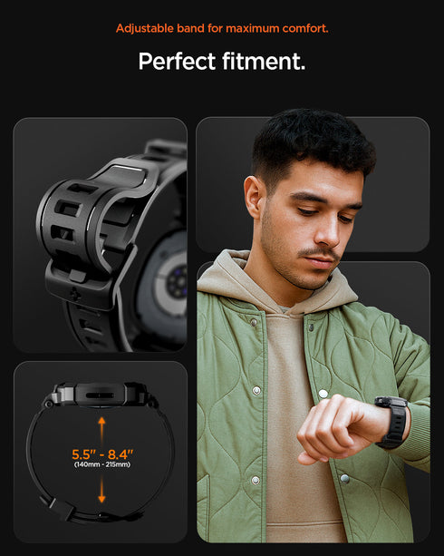 Spigen Galaxy Watch 8 (44mm) Case+Band Rugged Armor Pro